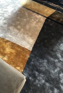 Detail view of carpet colors
